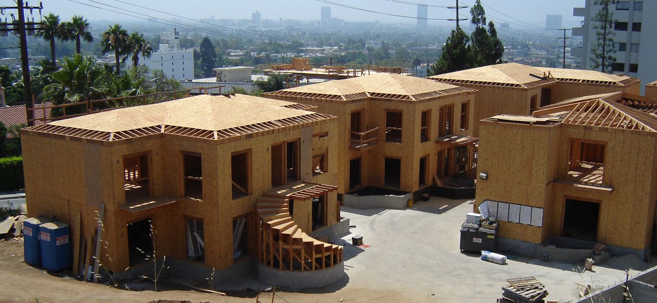 Villas under construction