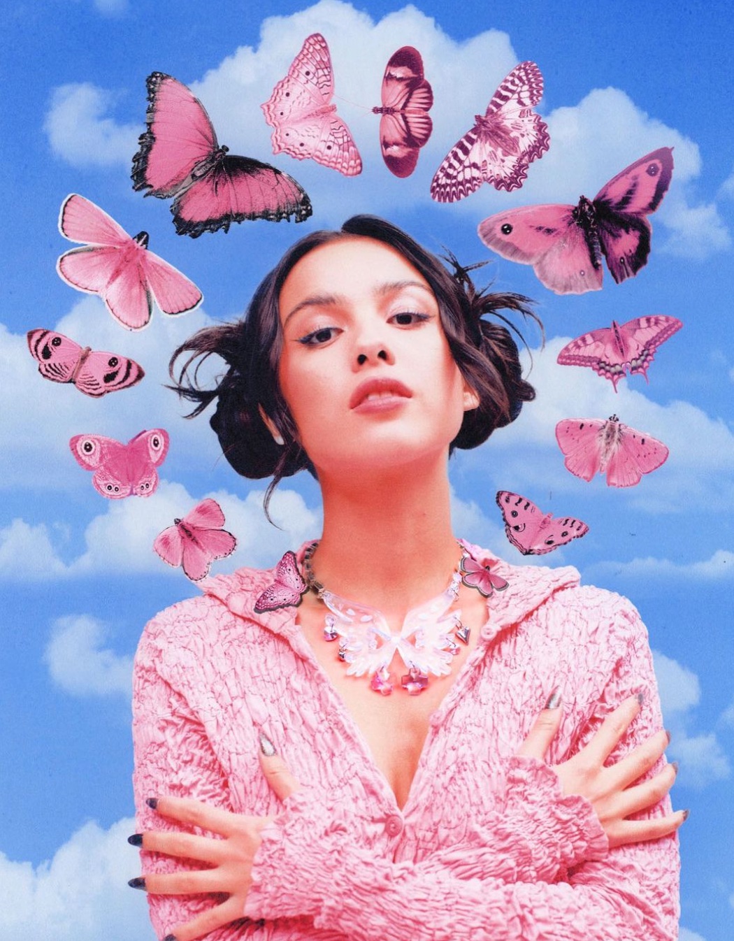 Olivia Rodrigo with Butterflies