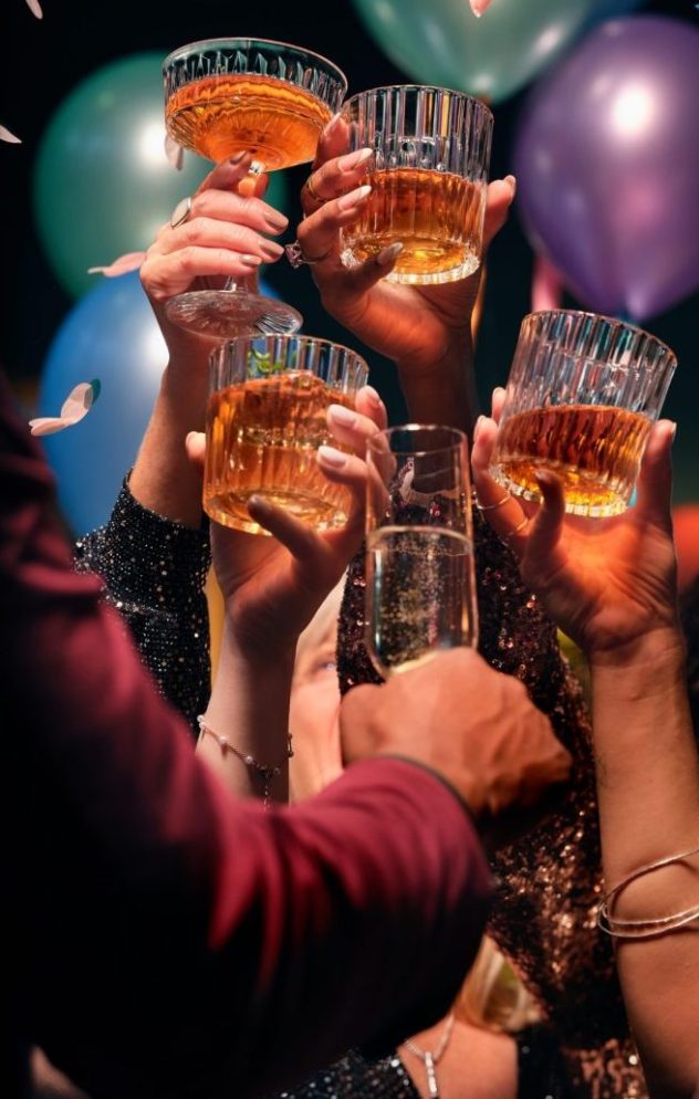 Group of Friends Toasting at a Party